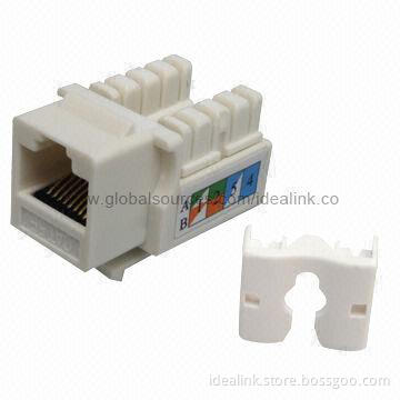 Cat5e UTP/FTP Keystone Jacks, Suitable for T568A/T568B Wiring
